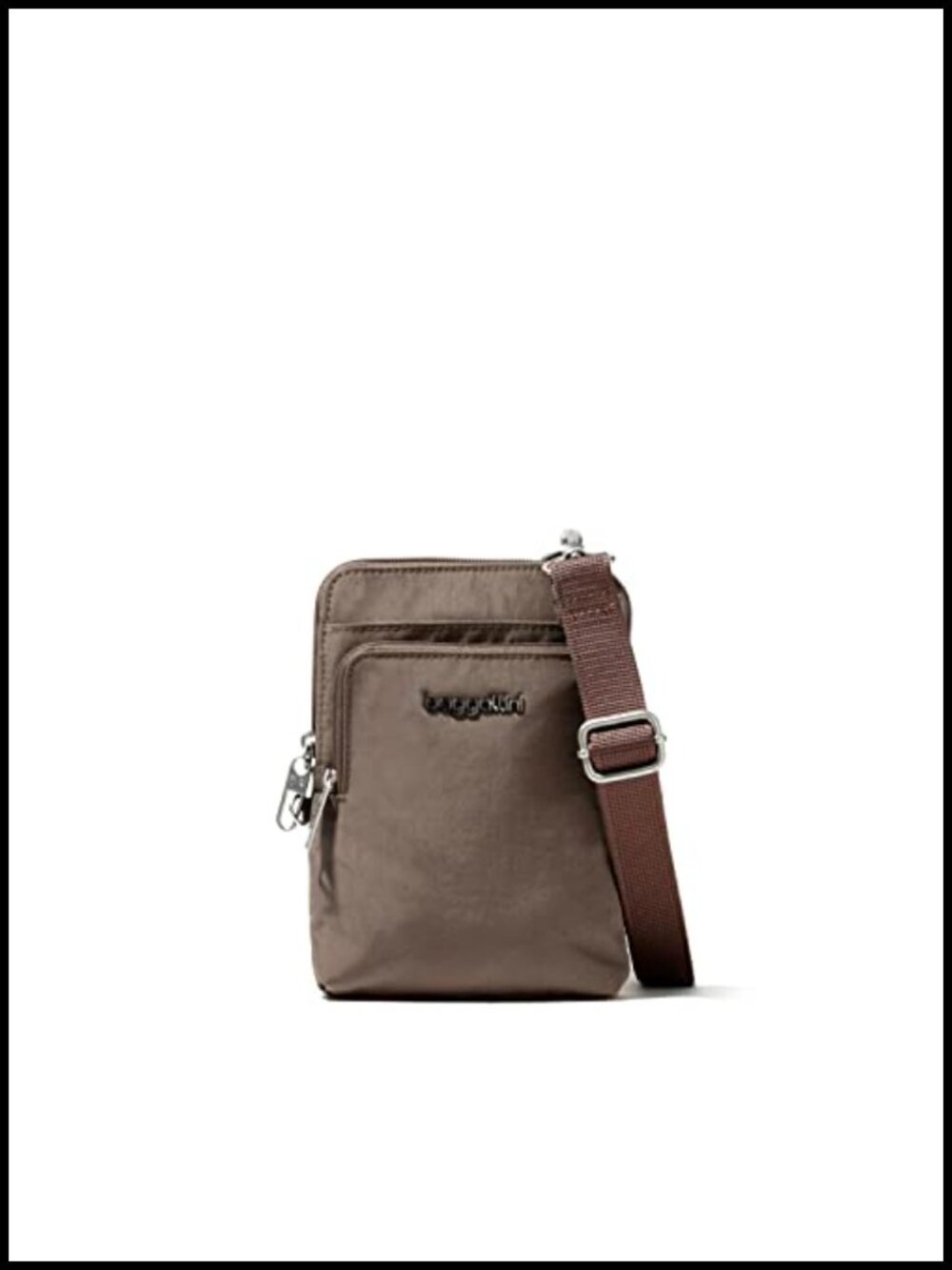 Water-Resistant Anti-Theft Crossbody Bag RFID Slash-Resistant Locking Zip